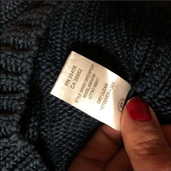 THEORY Manav Turquoise Teal Crop Cropped Woven Knit Pullover Zipper Sweater S - Picture 8 of 8